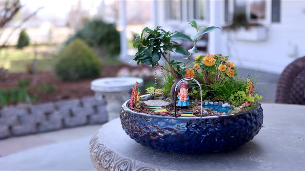 Fairy Garden with Mini Ponds