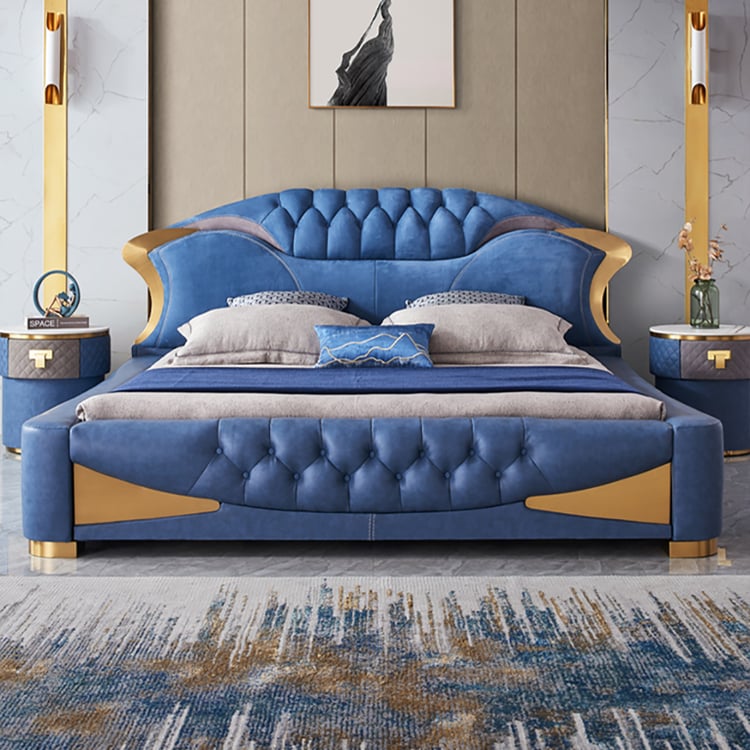 Faux Leather Tufted Headboard