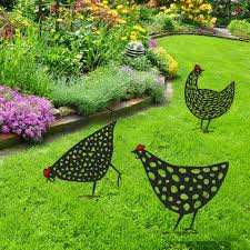 Fun and Playful Chicken Yard Art Designs