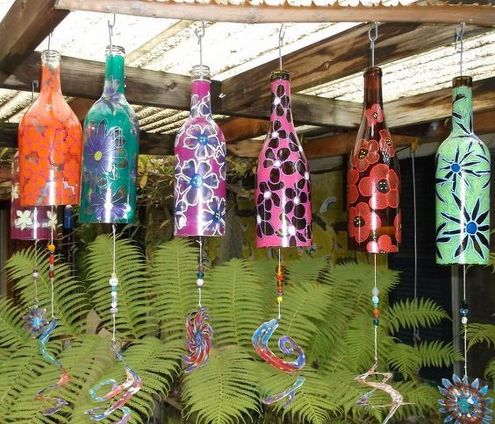 Funky Bottle Wind Chimes
