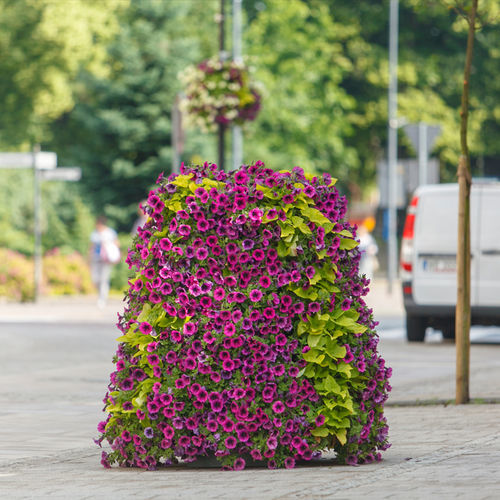 Galvanized Topsy Turvy Flower Tower