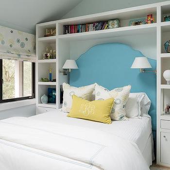 Headboard with Bookshelves