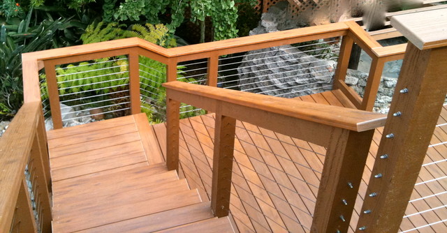 Modern Cable Railing Headboard