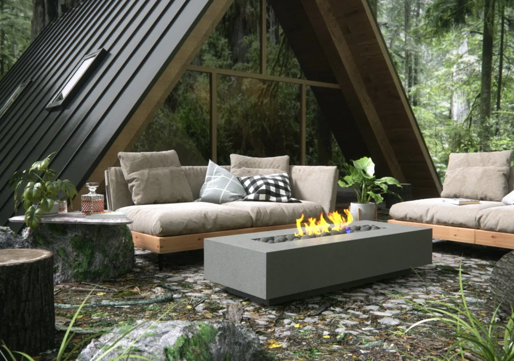 Modern Square and Rectangular Brick Fire Pit Inspirations