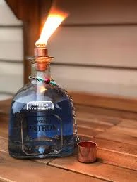 Patron Tequila Bottle Torch
