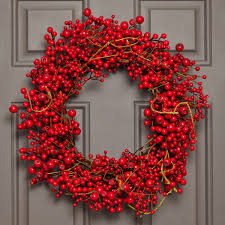 Red Berry Twig Christmas Wreath