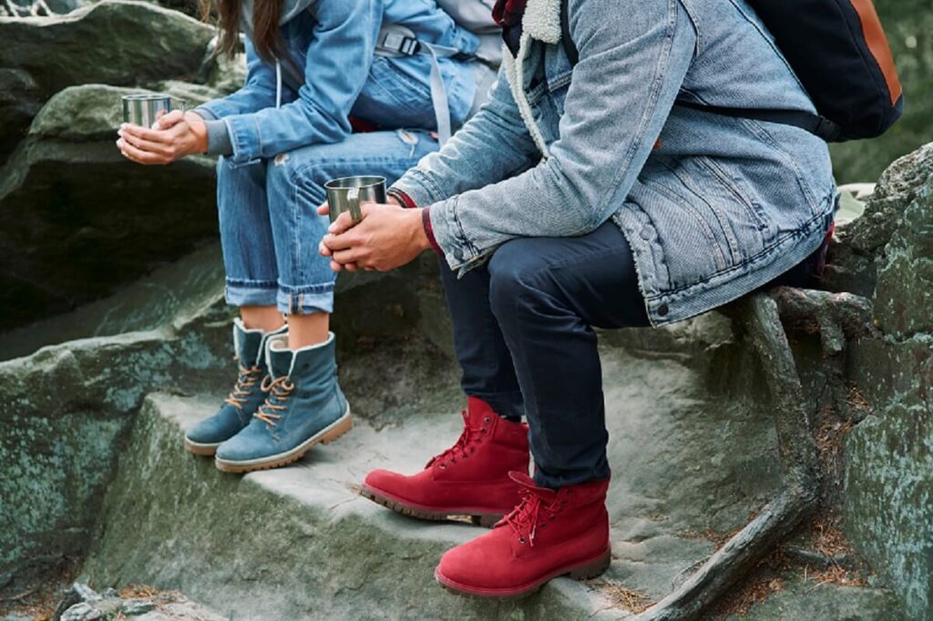 Red Boots for a Fun Christmas Touch
