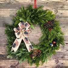 Red & White Country Christmas Wreath