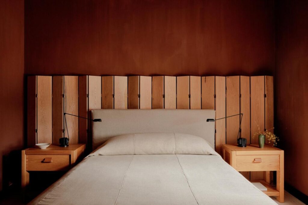 Repurposed Privacy Screen Headboard