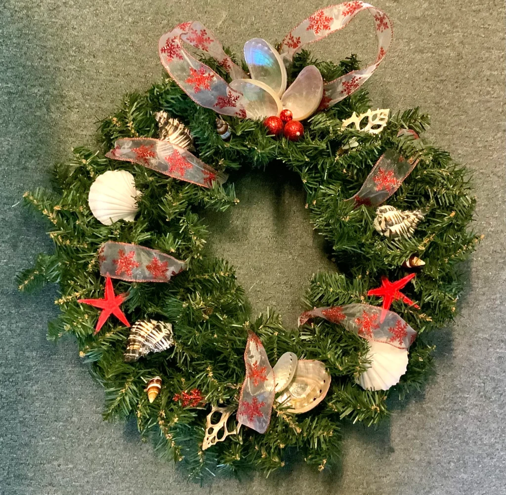 Seashell Nautical Christmas Wreath