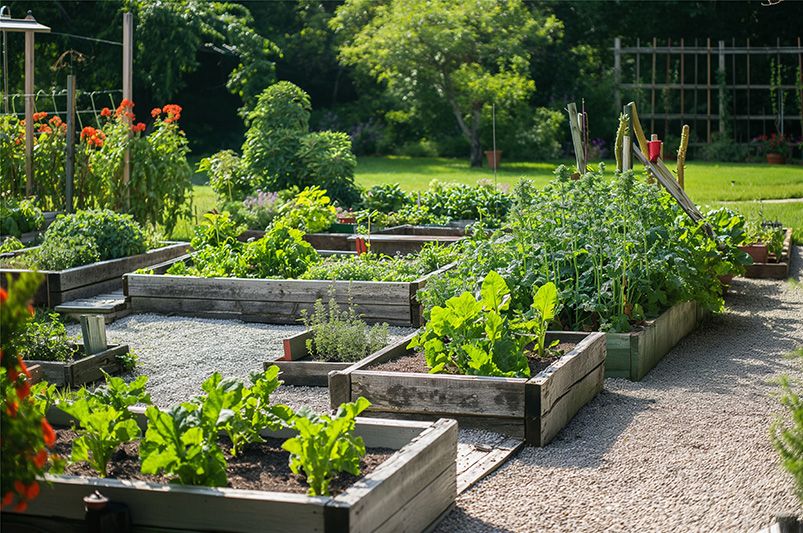 Smart Urban Vegetable Garden Layouts