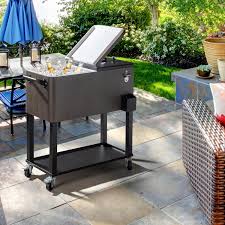 Stainless Steel Rolling Patio Cooler