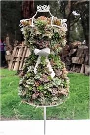 Succulent Mannequin Sculpture Garden