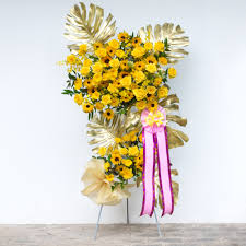 Sunshine Yellow Flower Tower