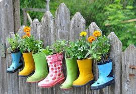 Upcycled Shoes: Quirky Flowerpots