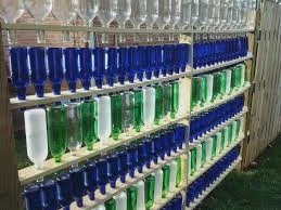 Wine Bottle Privacy Screen