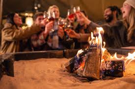 Winter Party Bonfires and Fire Pits