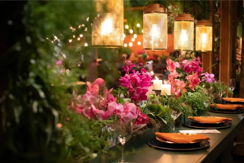 Winter Party Lighting and Candles
