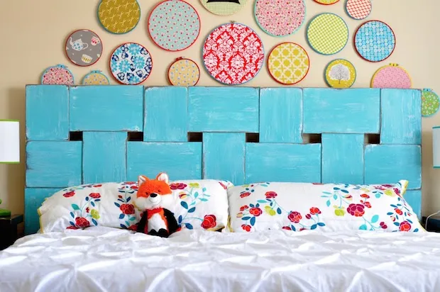 Woven Wood Headboard DIY