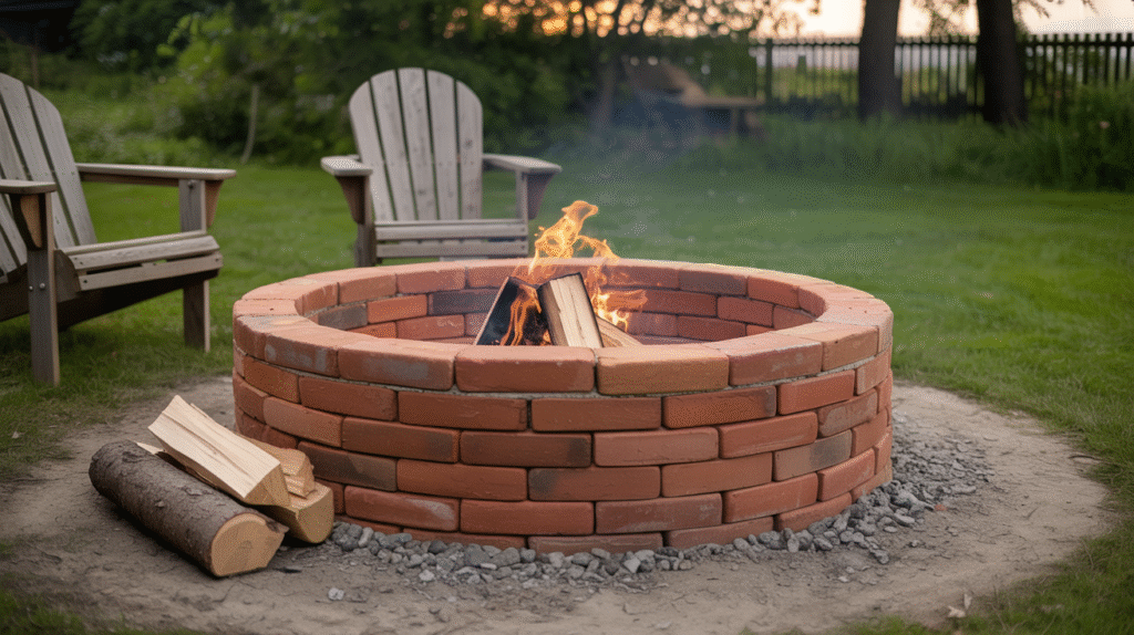  Simple Round Brick Fire Pit