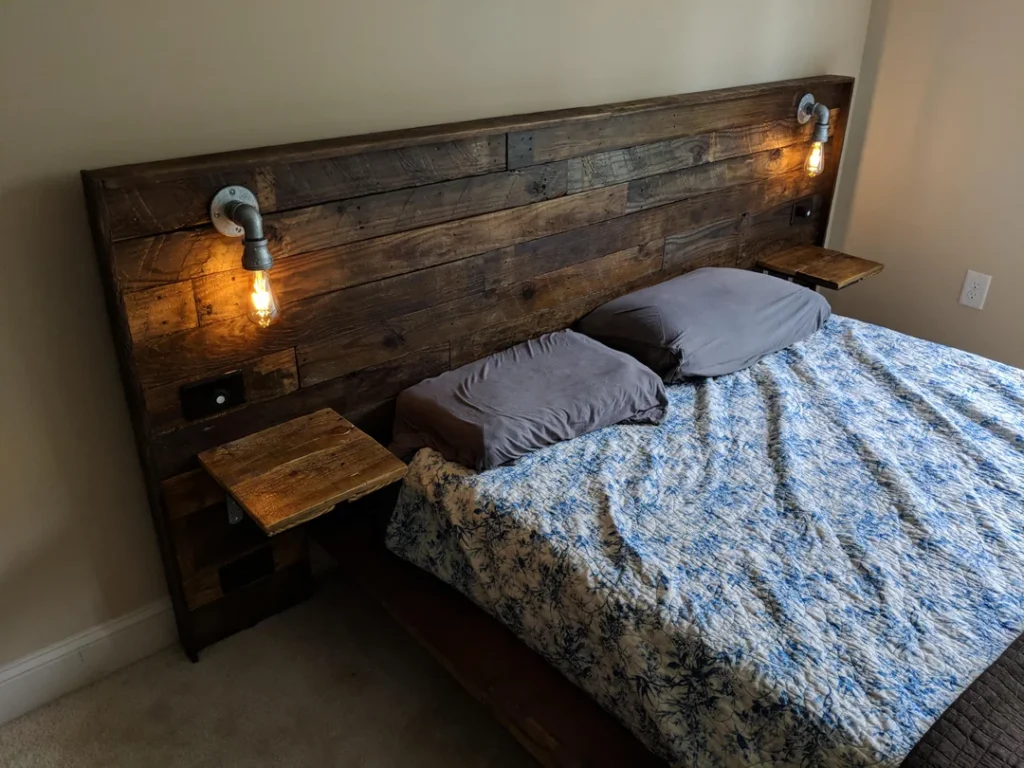 Upcycled Crates Headboard