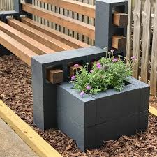 Inexpensive Planter Box Bench