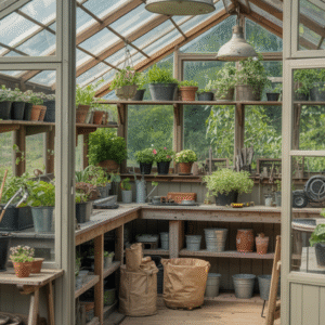14 Greenhouse Potting Shed Ideas Worth Copying