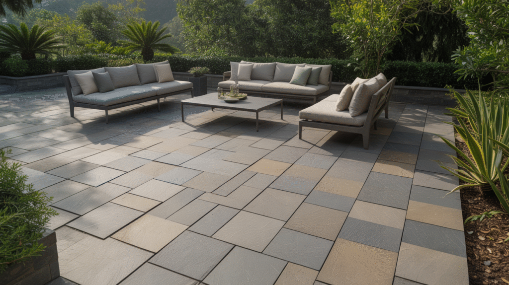 Square Cut Flagstone Patios