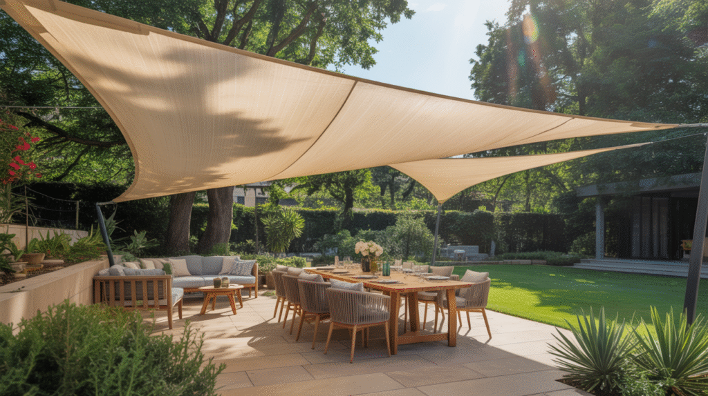 Partial Coverage with a Large Shade Sail
