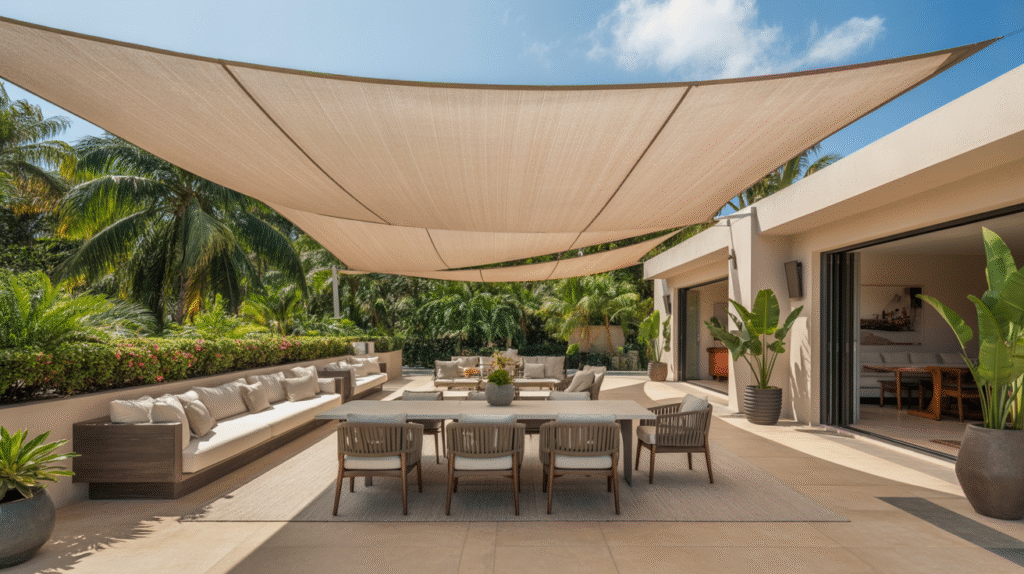 Giant Shade Sail for Large Patios
