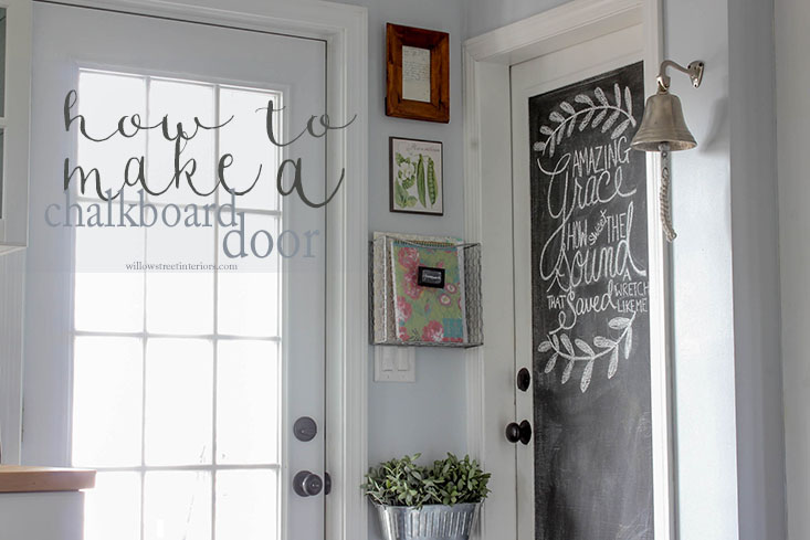 Add a Chalkboard Entry Door