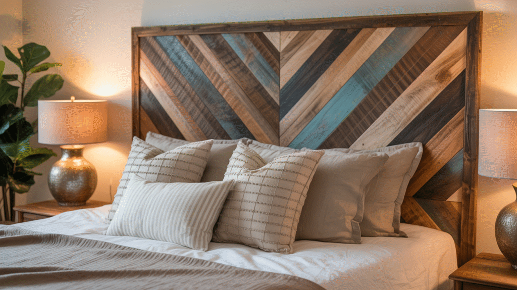 Chevron Pattern with Reclaimed Wood