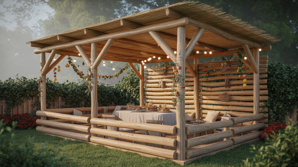 Double-Size DIY Wood Sukkah