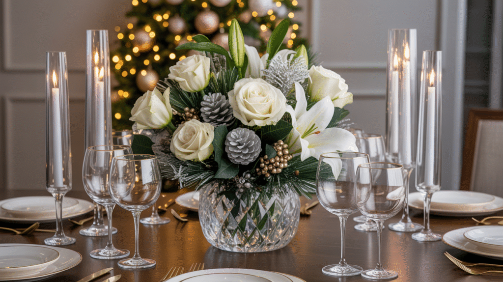 Elegant Christmas Table Centerpieces