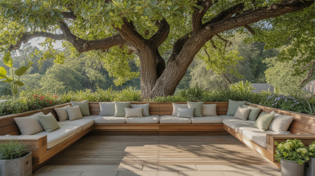 Embrace Nature with Wrap Around Tree Seating