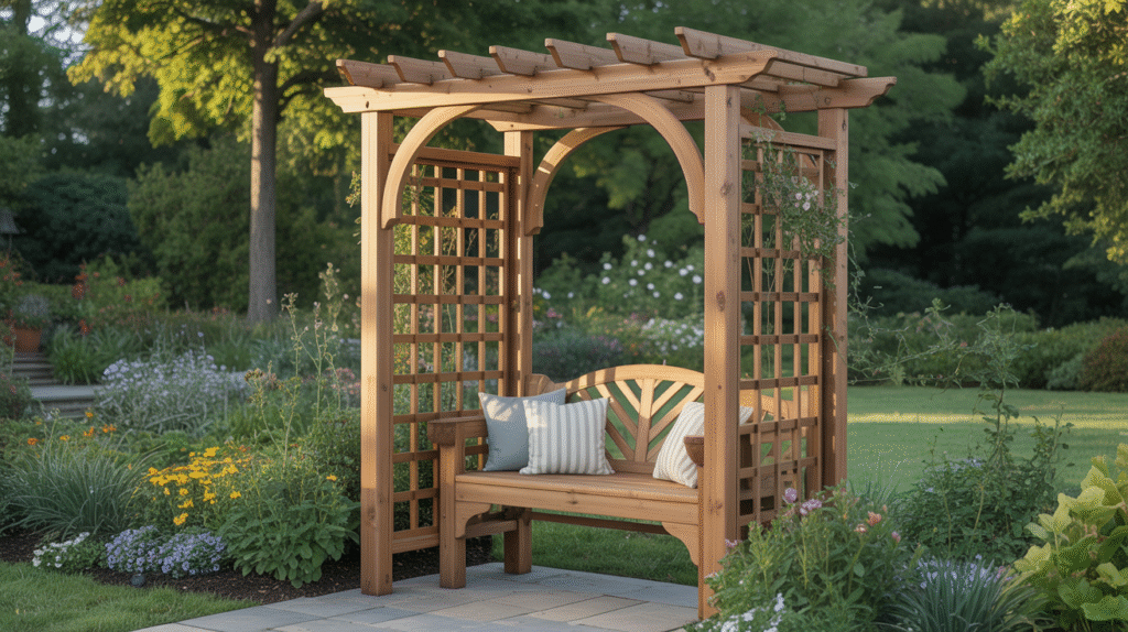 Essential Features in Garden Arbor Bench Design Ideas