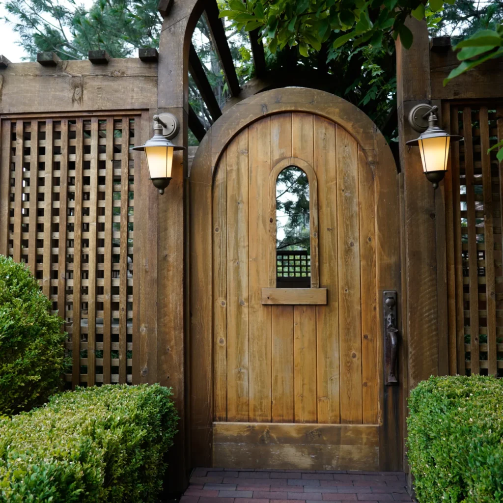 Modern Minimalist Arbor Gate