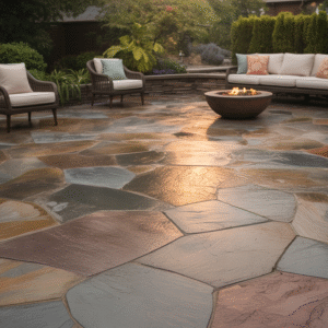 Flagstone Patio Designs – 40 Photos, Stone Types & Installation Ideas