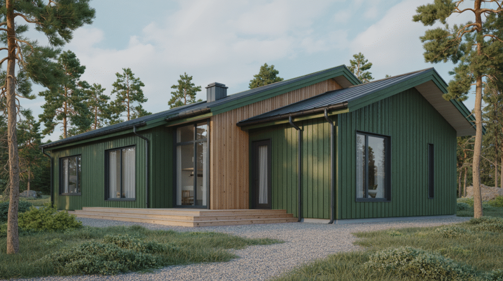  Forest Green Scandinavian Home Design