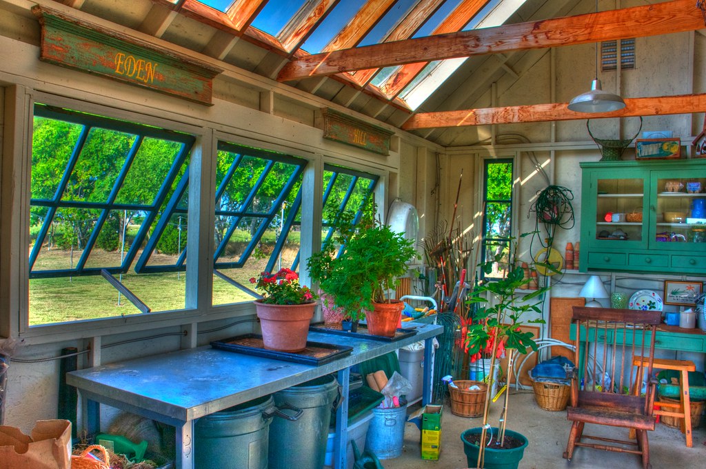 Functional Potting Shed Ideas with Sinks
