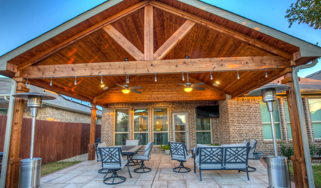 Classic Gable Roof Arbor Benches