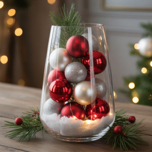 Glass Vases Decoration Ideas for Christmas – 25 Beautiful Arrangements