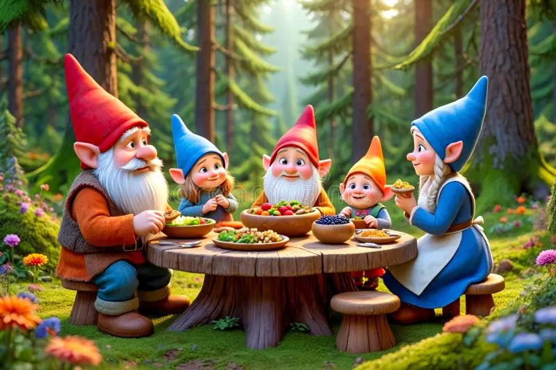 Gnome Family Garden