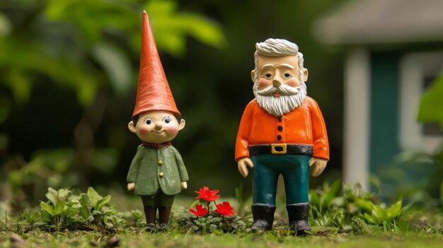 Gnome as a Welcome Statue
