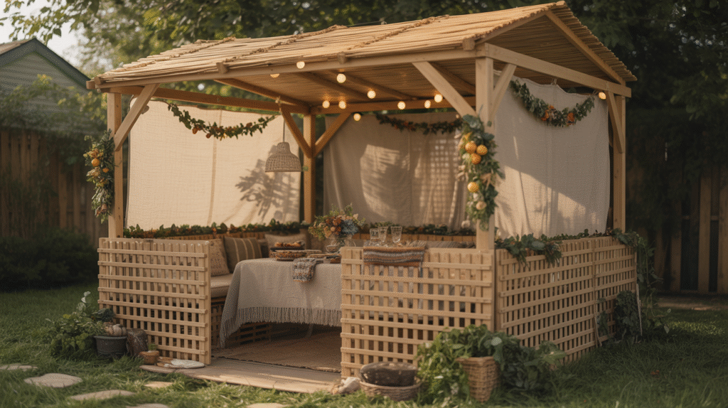 Lattice Panels Only Sukkah Plan