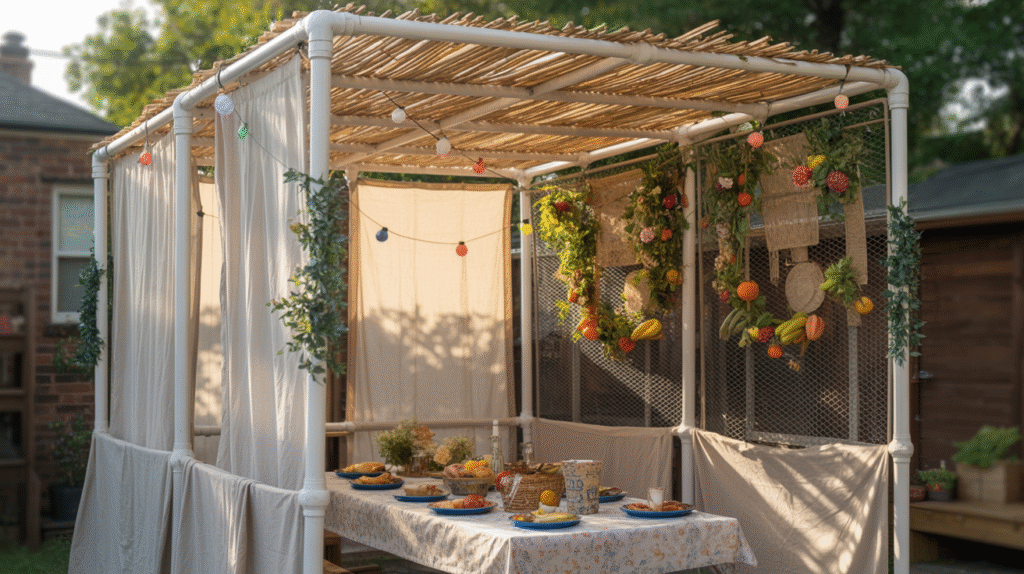 PVC Pipes, Shower Curtains, and Chicken Wire Design