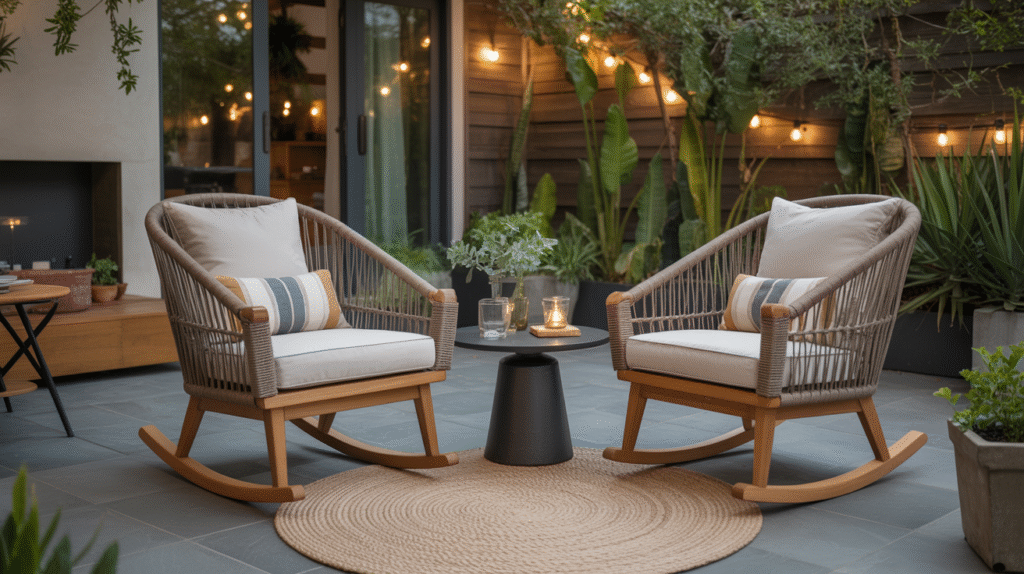 Rock in Style with Trendy Outdoor Rocking Chairs