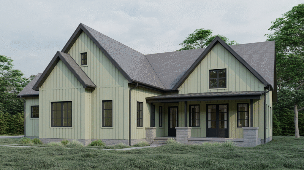 Sage Green with Black Trims