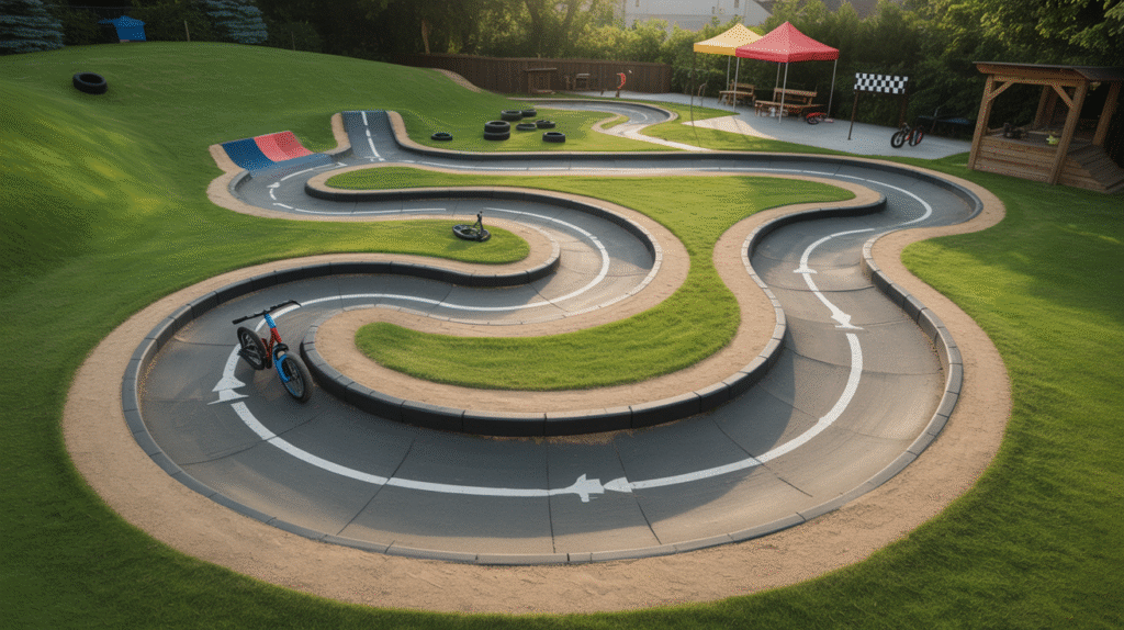Sloped Bike or Scooter Track