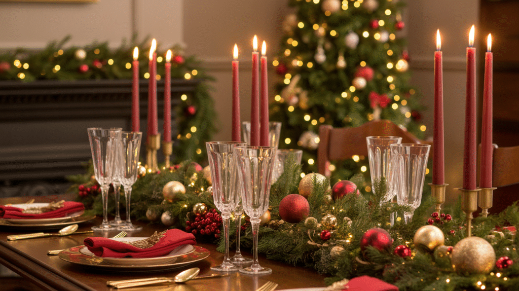 Traditional Christmas Table Centerpieces